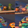 Spongebob and Patrick Laugh at Buzz's blooper