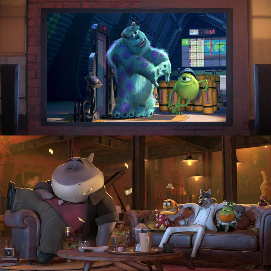 The Bad Guys Watching Monsters, Inc. by Msoares12 on DeviantArt