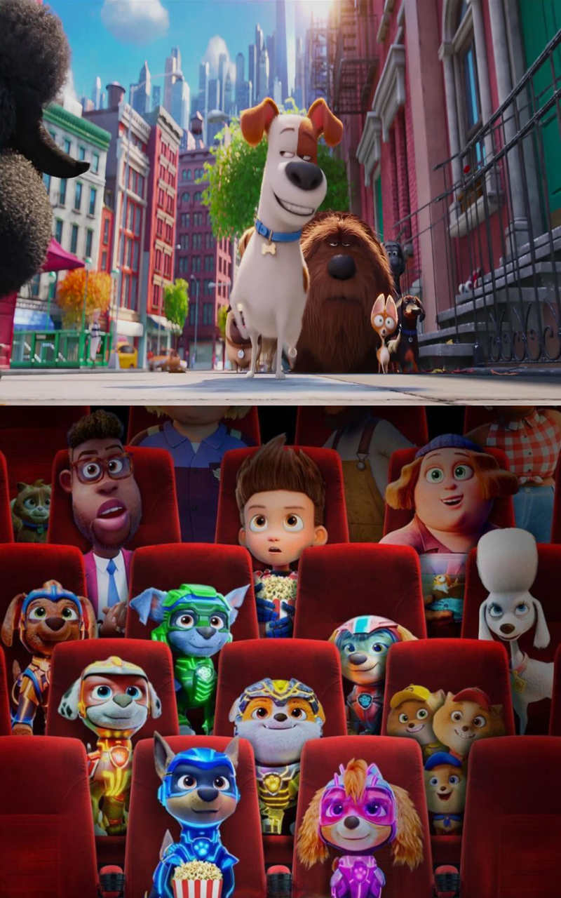 The Paw Patrol Gang Watching TheSecretLifeofPets