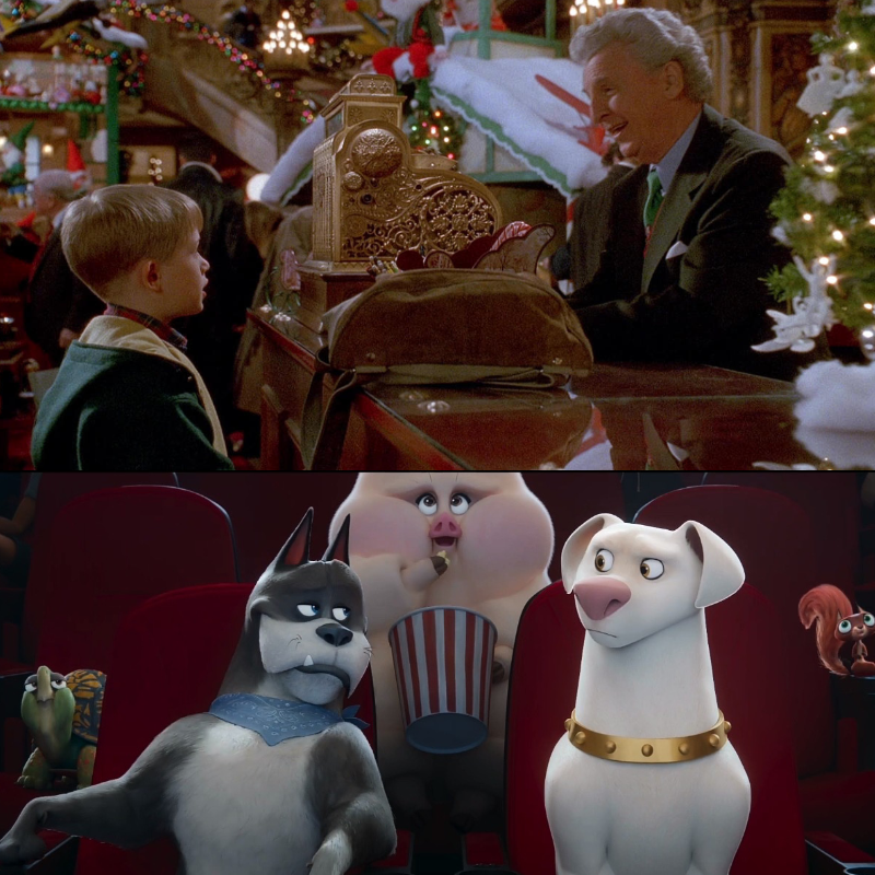The DC Super Pets Watching Home Alone 2