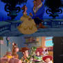The Toy Story Gang Watching Beauty and the Beast