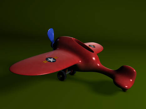 Tweaked toy airplane