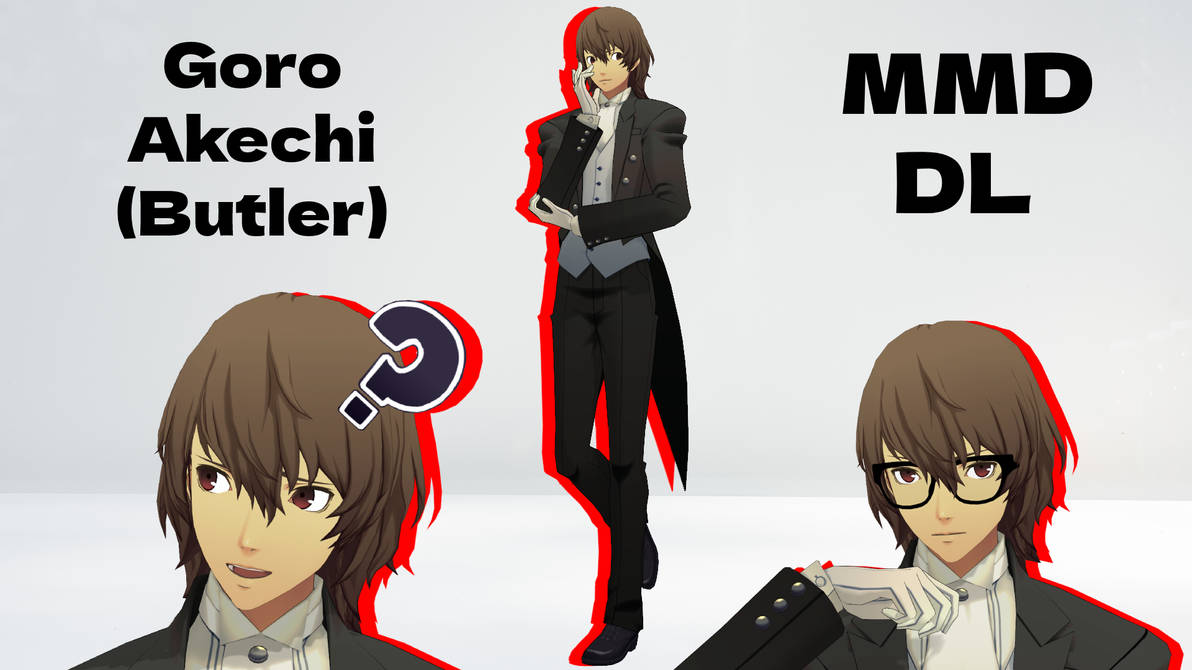 [DL!] MMD Butler Goro Akechi (P5 DSN) by Brizmatix on DeviantArt