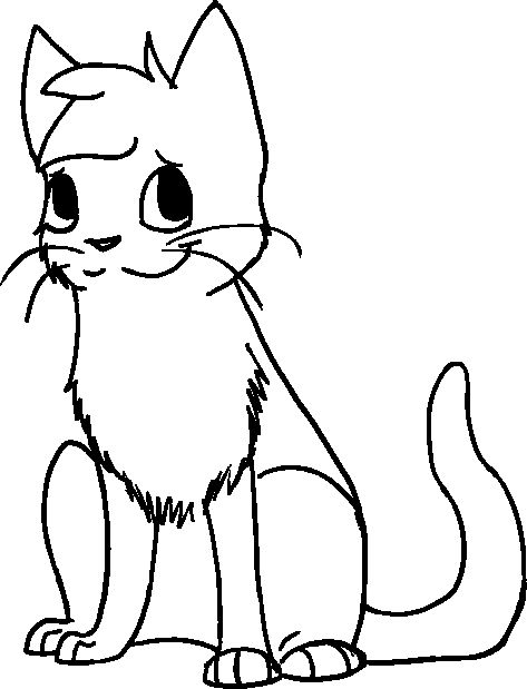 Cat Sitting Lineart By Spiritpie On Deviantart
