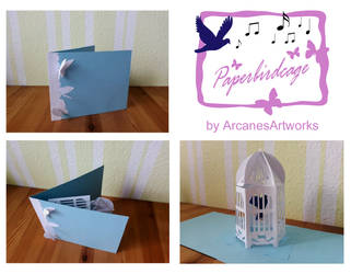 Paperbirdcage (folded card)