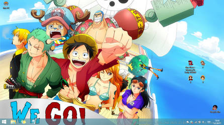 Luffy and Zoro Desktop Wallpaper (One Piece) by WHU-Dan on DeviantArt