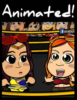 Sasha Banks and Becky Lynch Animated