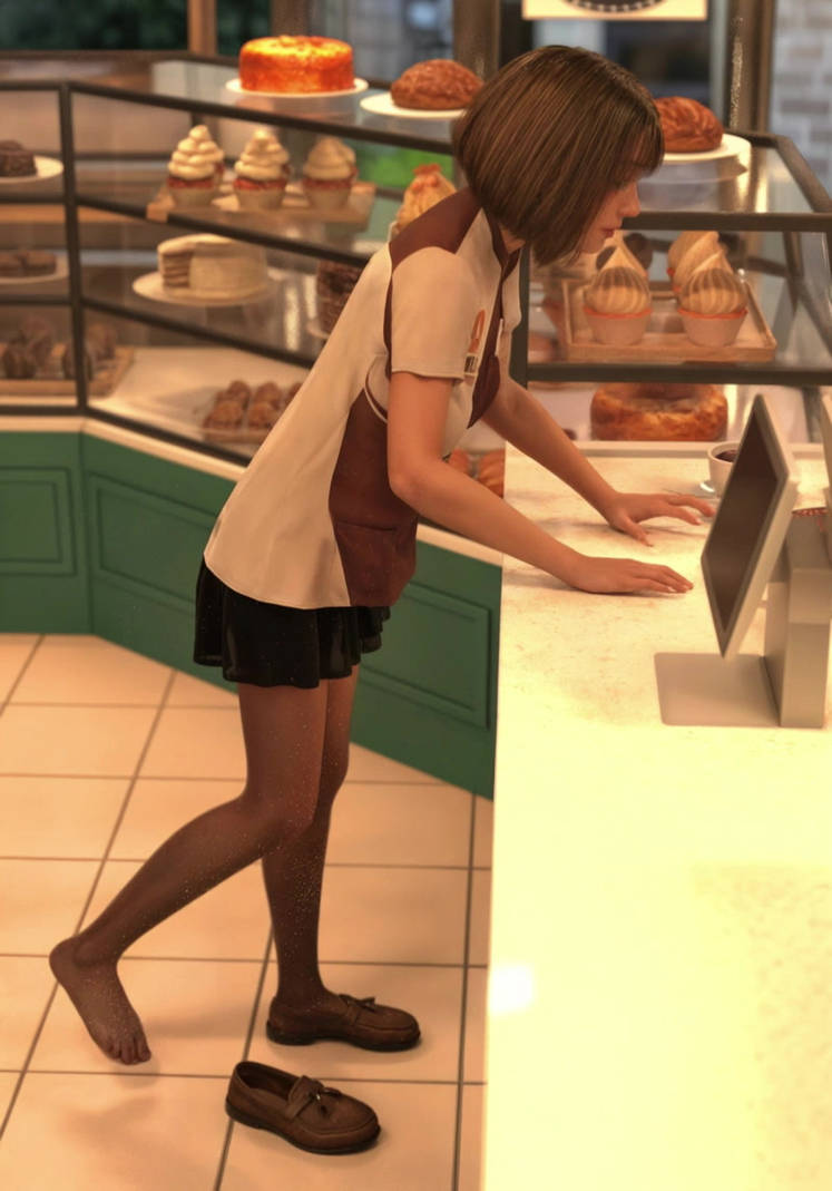 Bake shop girl longer version by spreadKimness on DeviantArt