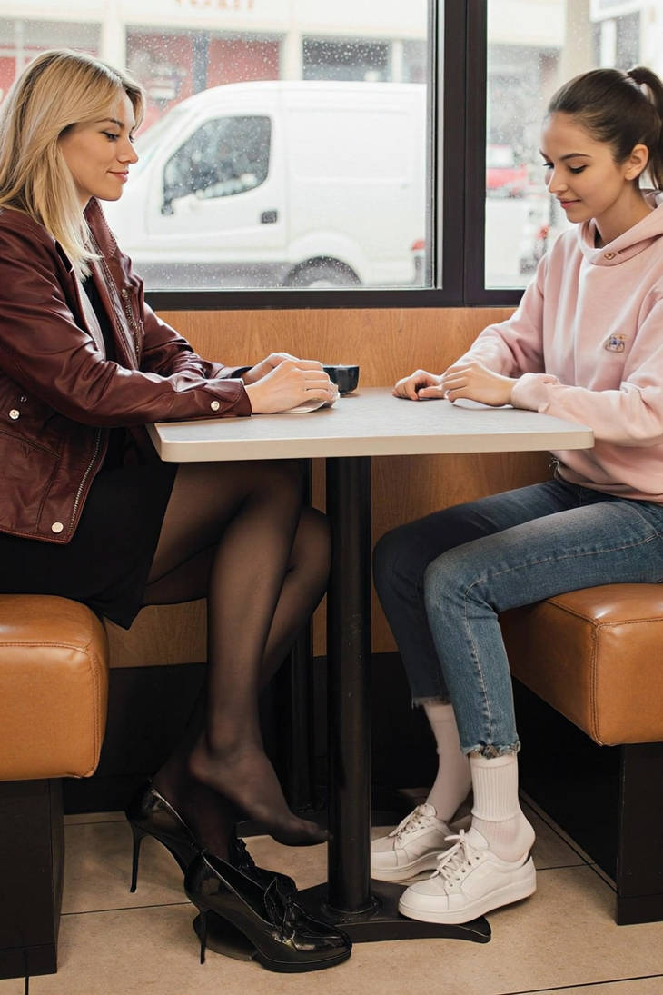 Footsie in the fast food by spreadKimness on DeviantArt