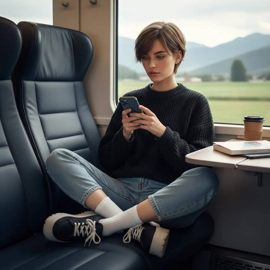 Peyton in the train by spreadKimness on DeviantArt