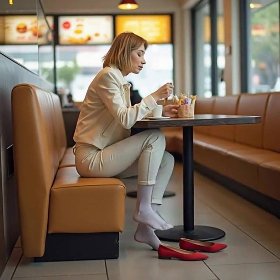 Red flats in the fast food by spreadKimness on DeviantArt
