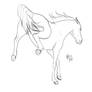 horse lineart 2