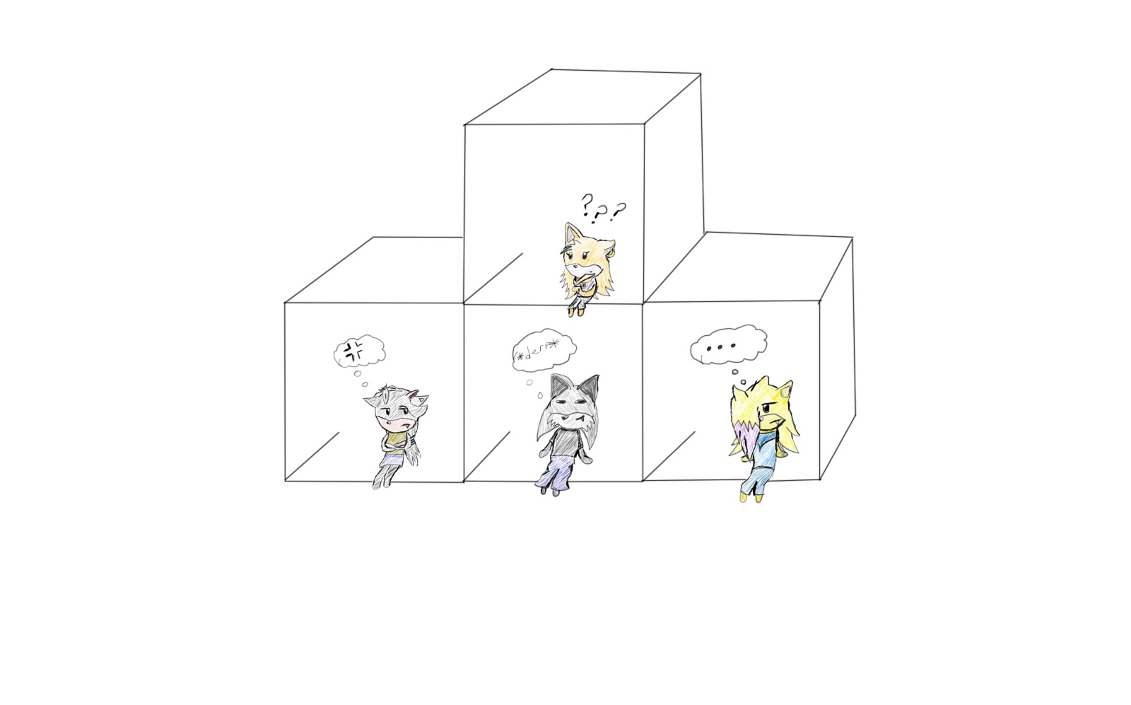 In four boxes. Pt.1(lol)