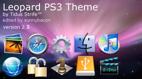 Leopard PS3 Theme, version 2.5