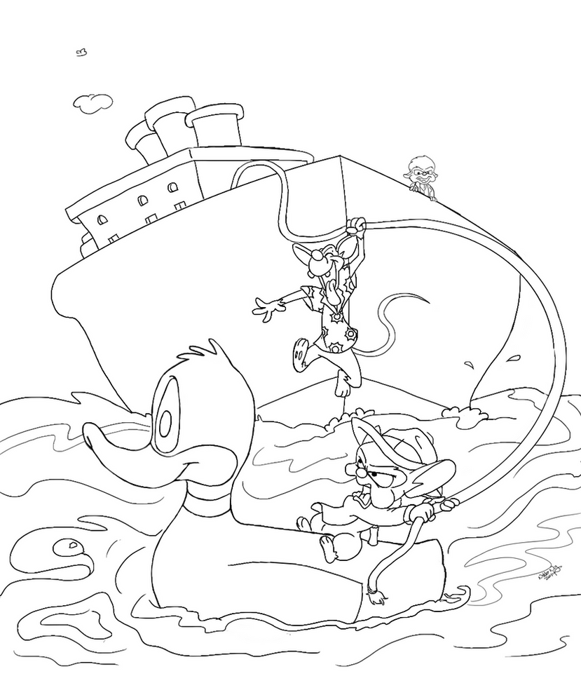 Coloring Page Pinky N The Brain Recover Rodents By
