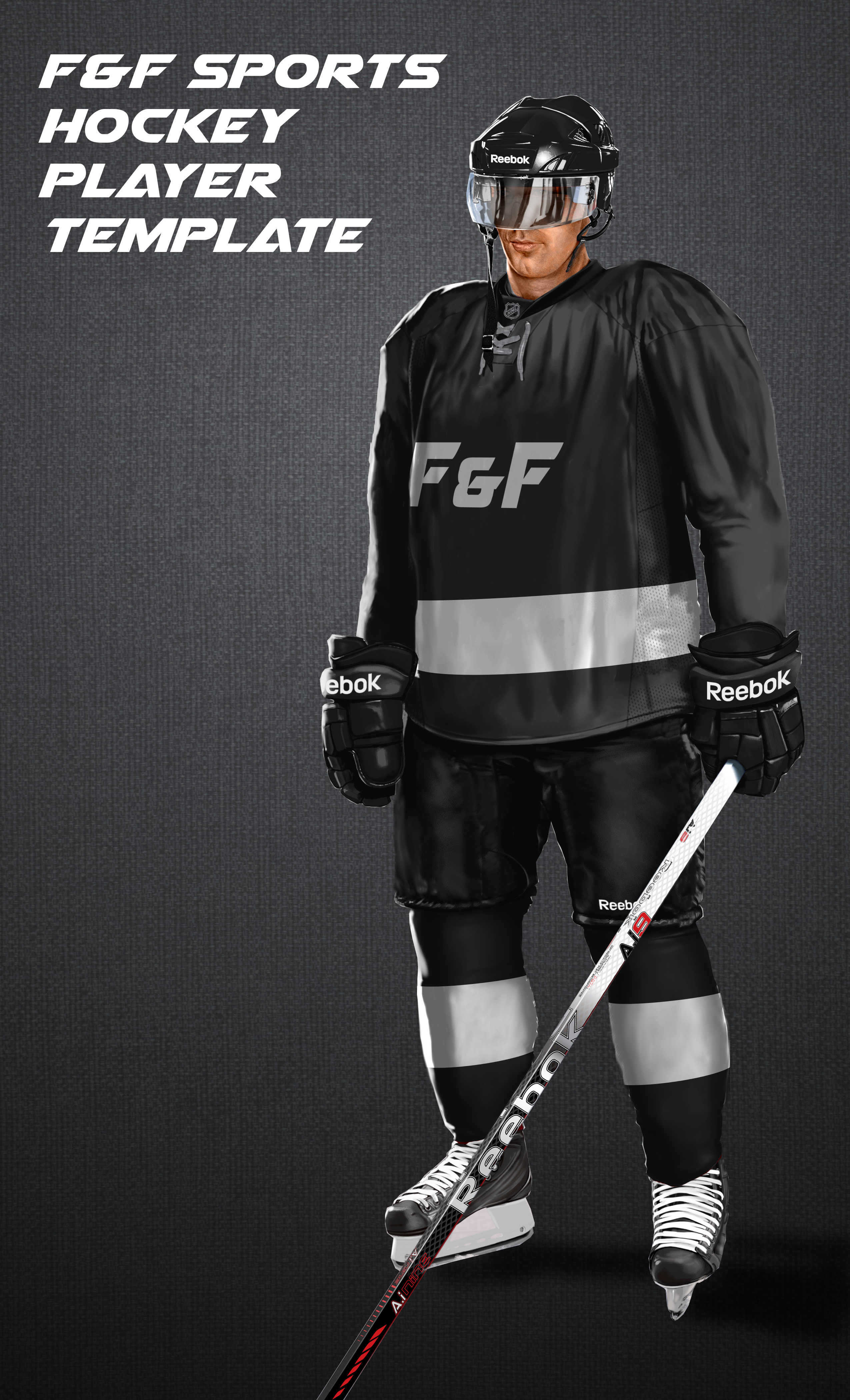Download F F Hockey Player Template Photoshop Psd Format By Seanff On Deviantart
