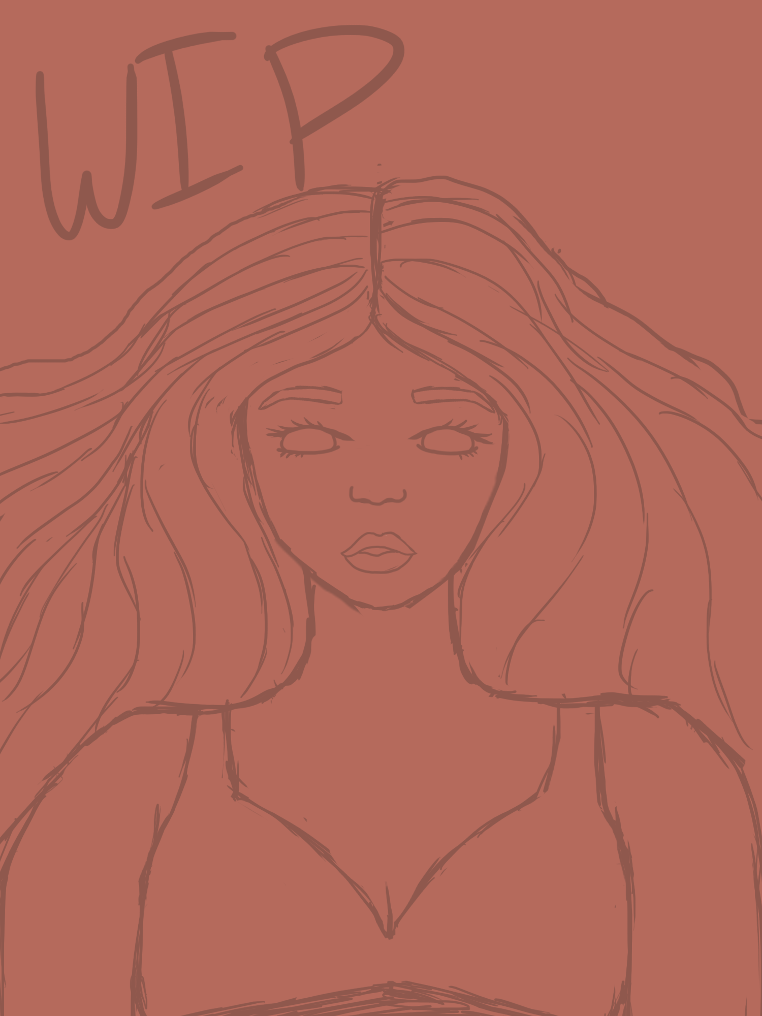 WIP Goddess drawing by Littlemisbee on DeviantArt