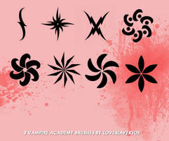 8 vampire academy brushes by loveslayerjoe