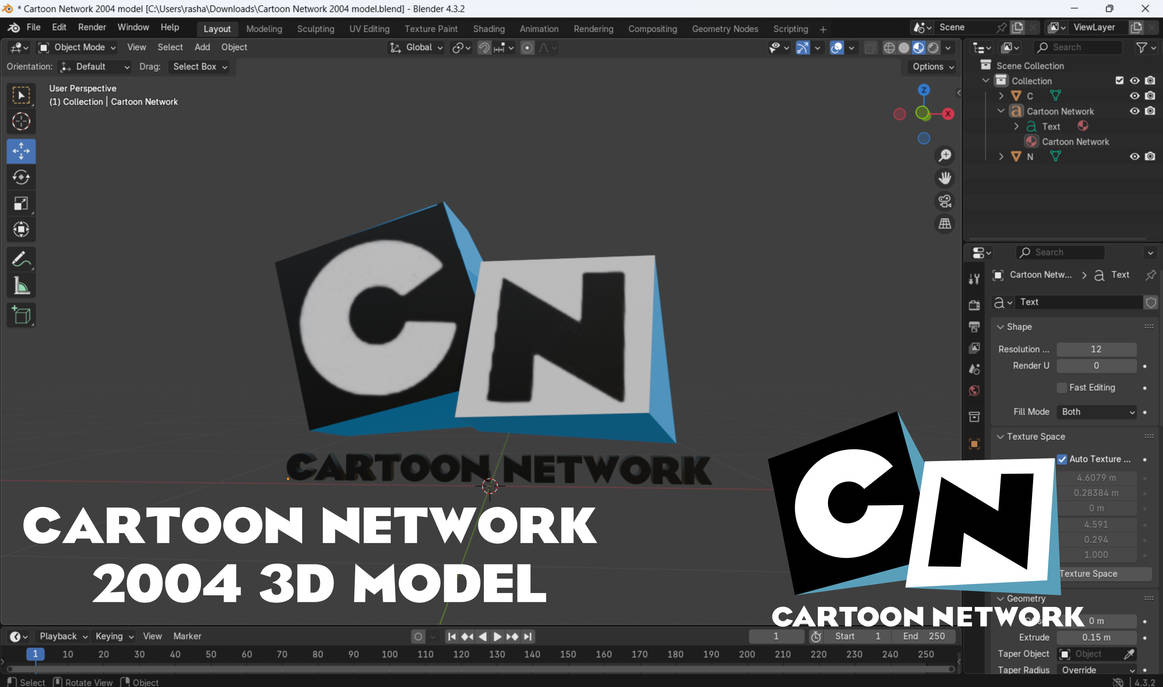 Cartoon Network 2004 3D Model by rashardholleyjr2012 on DeviantArt