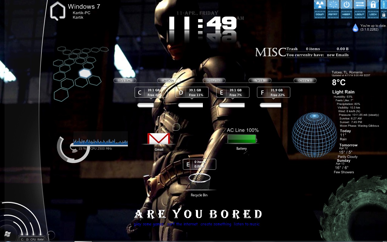 rainmeter lain skin