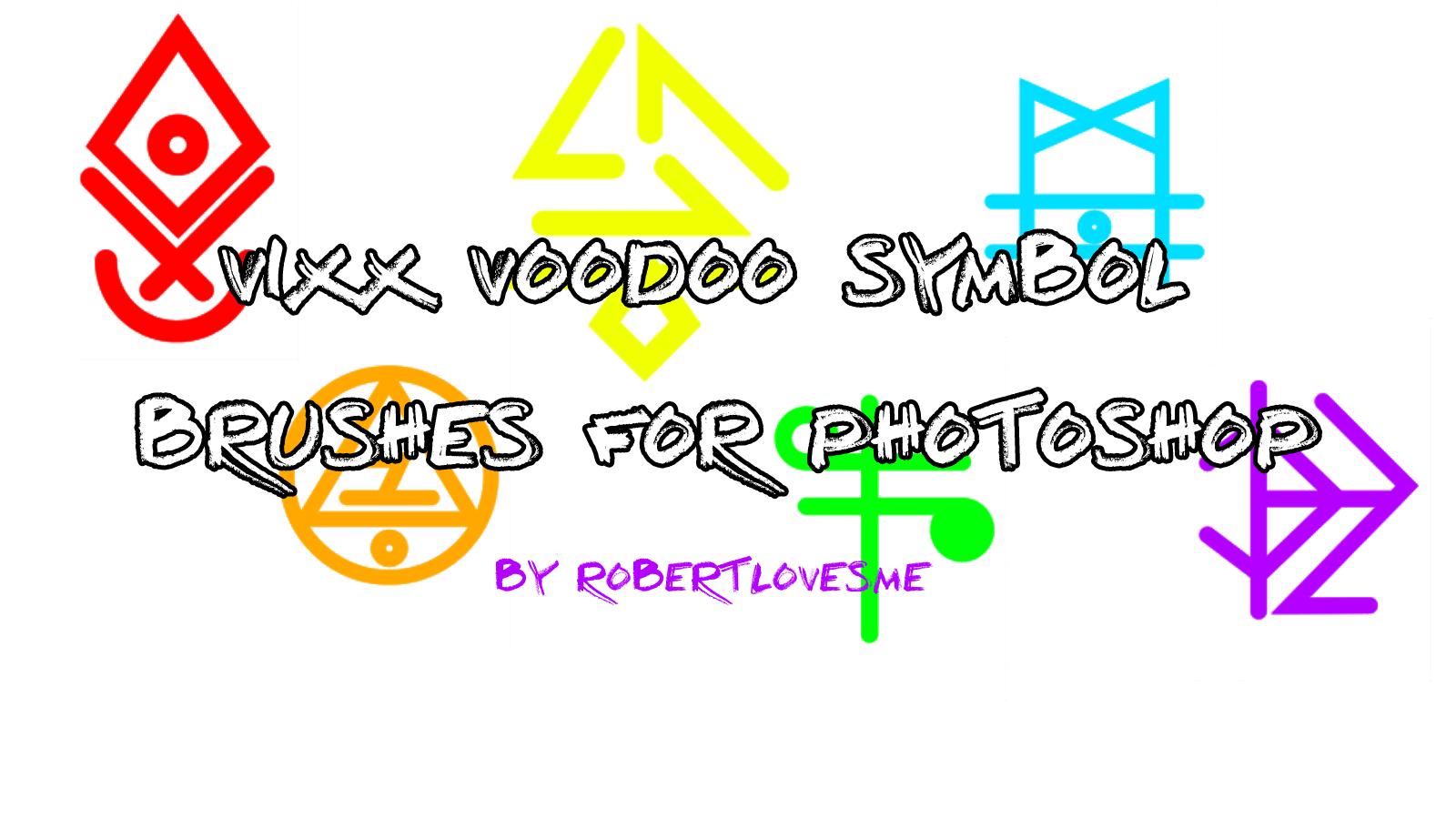 VIXX Voodoo Symbol Brushes by robertlovesme