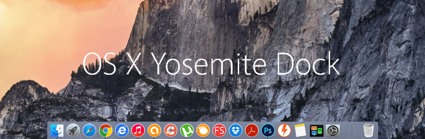 OS X Yosemite Dock