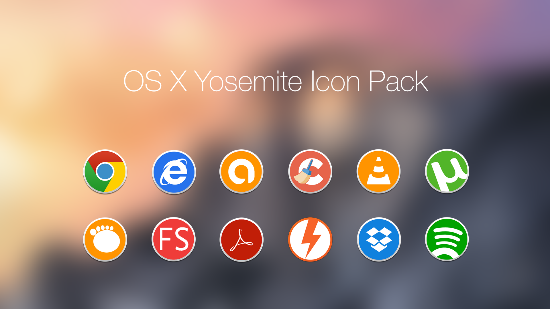 OS X Yosemite Icon Pack