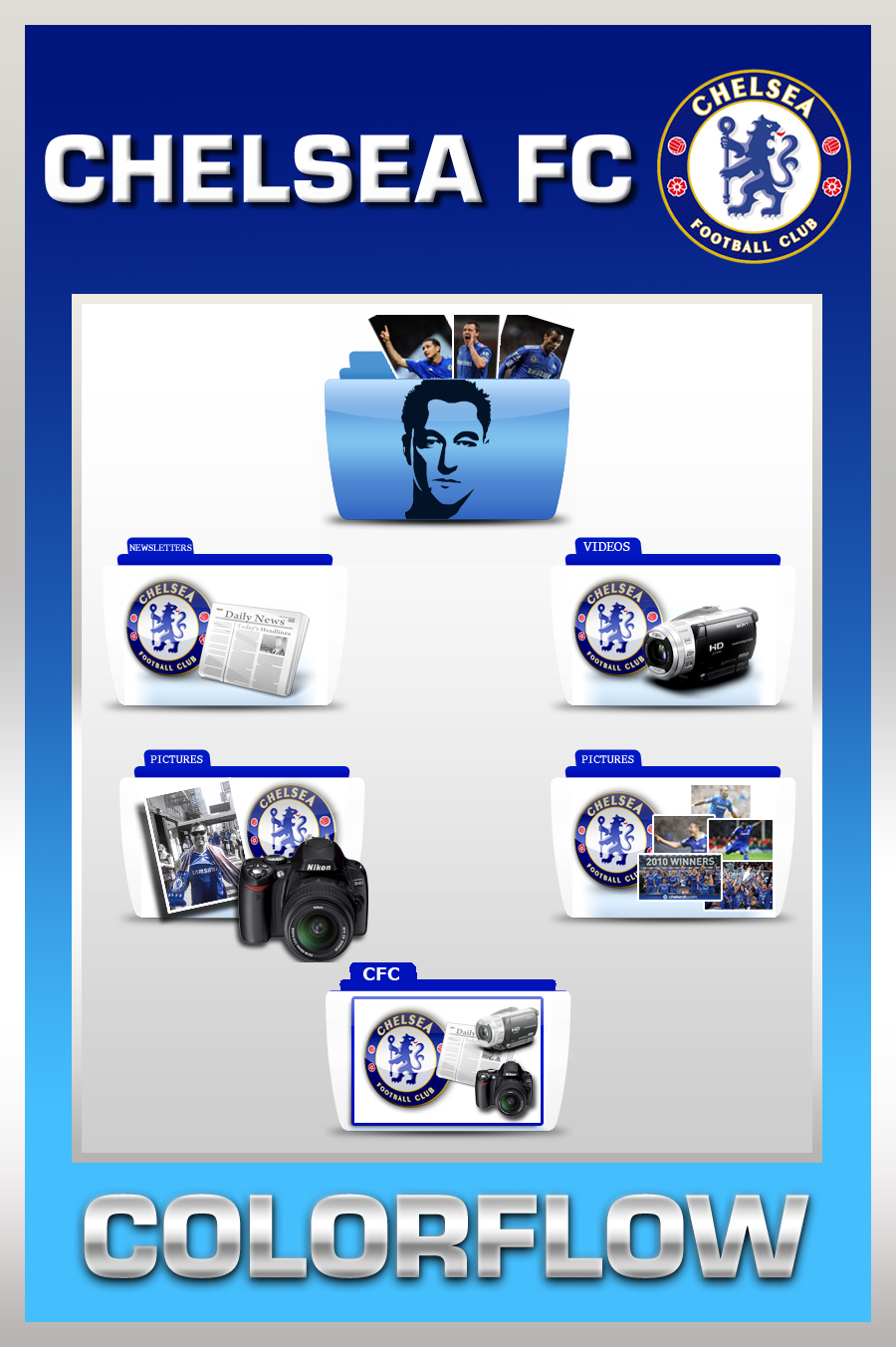 Colorflow Chelsea FC Folders