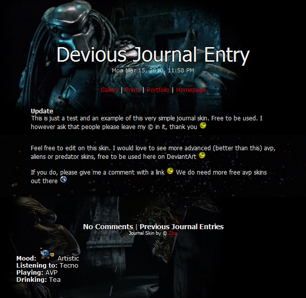 AVP Journal Skin