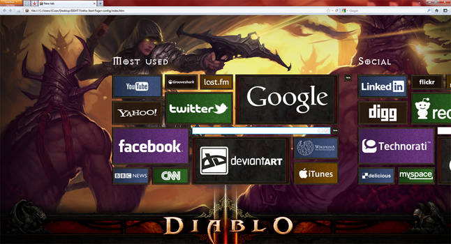 Eight - Diablo 3 Internet Start Page