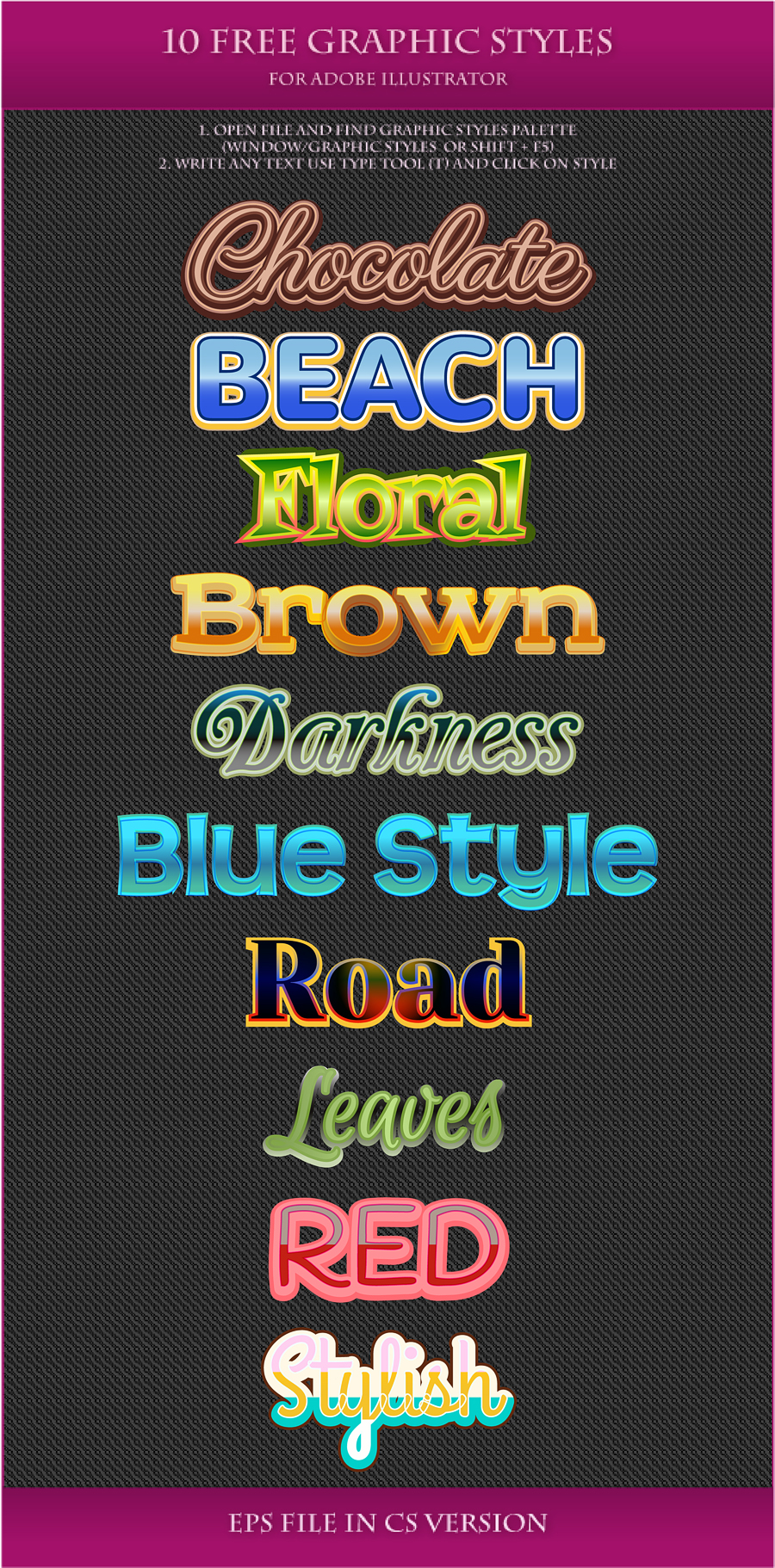 Style For All Graphics FREE Graphic Styles for AI #19-20-21-22-23 by Love-Kay on DeviantArt
