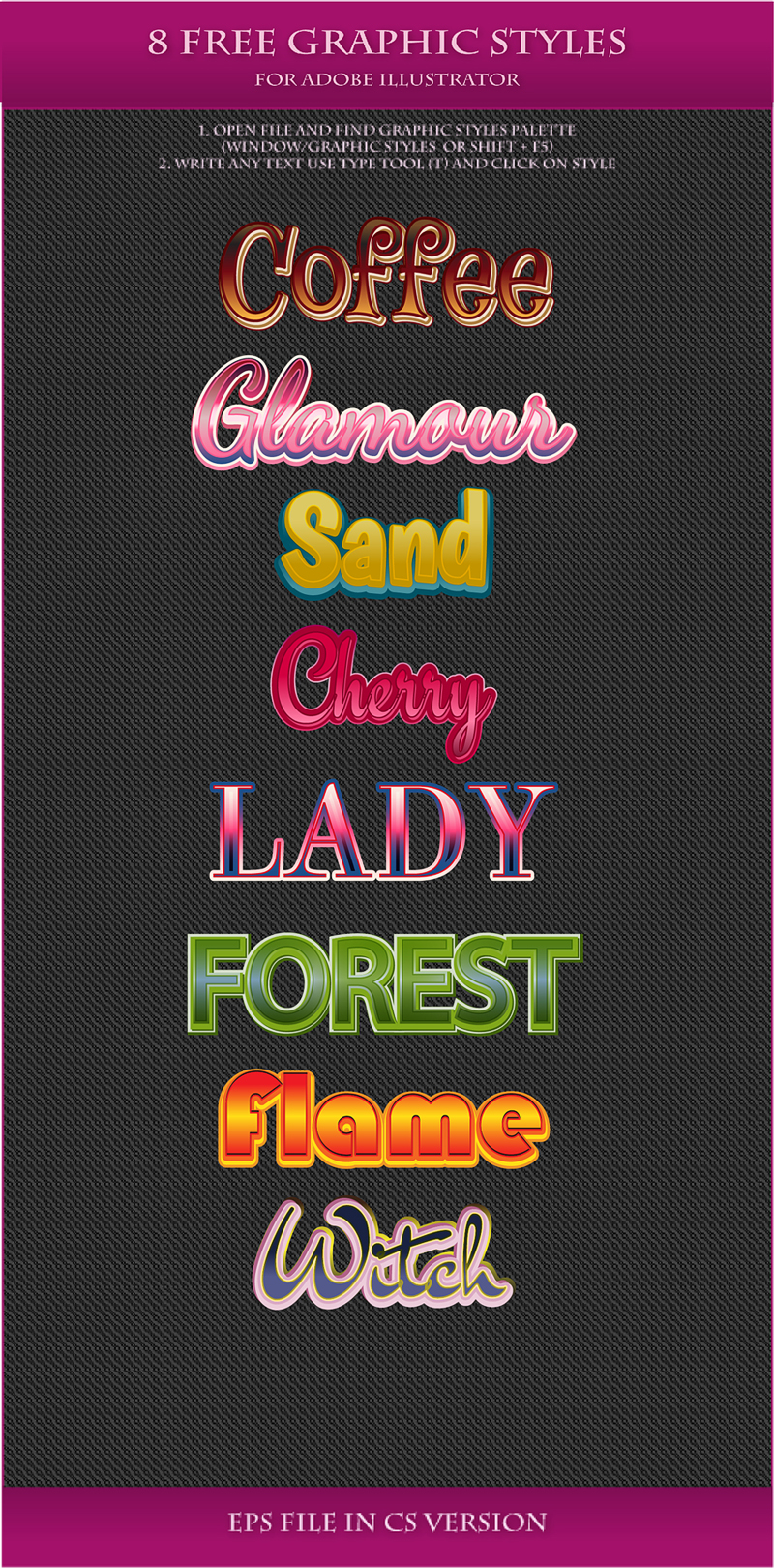 Style For All Graphics FREE Graphic Styles for AI #24-25-26-27 by Love-Kay on DeviantArt