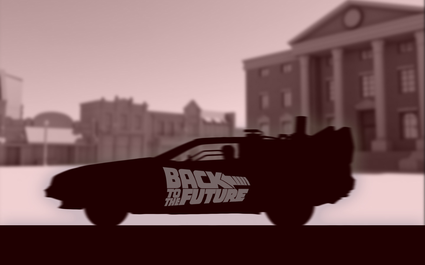 BTTF DeLorean - Wallpaper