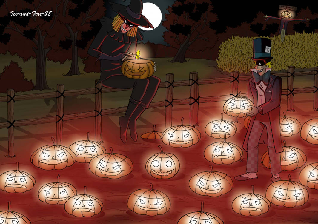 Halloween with Scarecrow by ice-and-fire-88 on DeviantArt