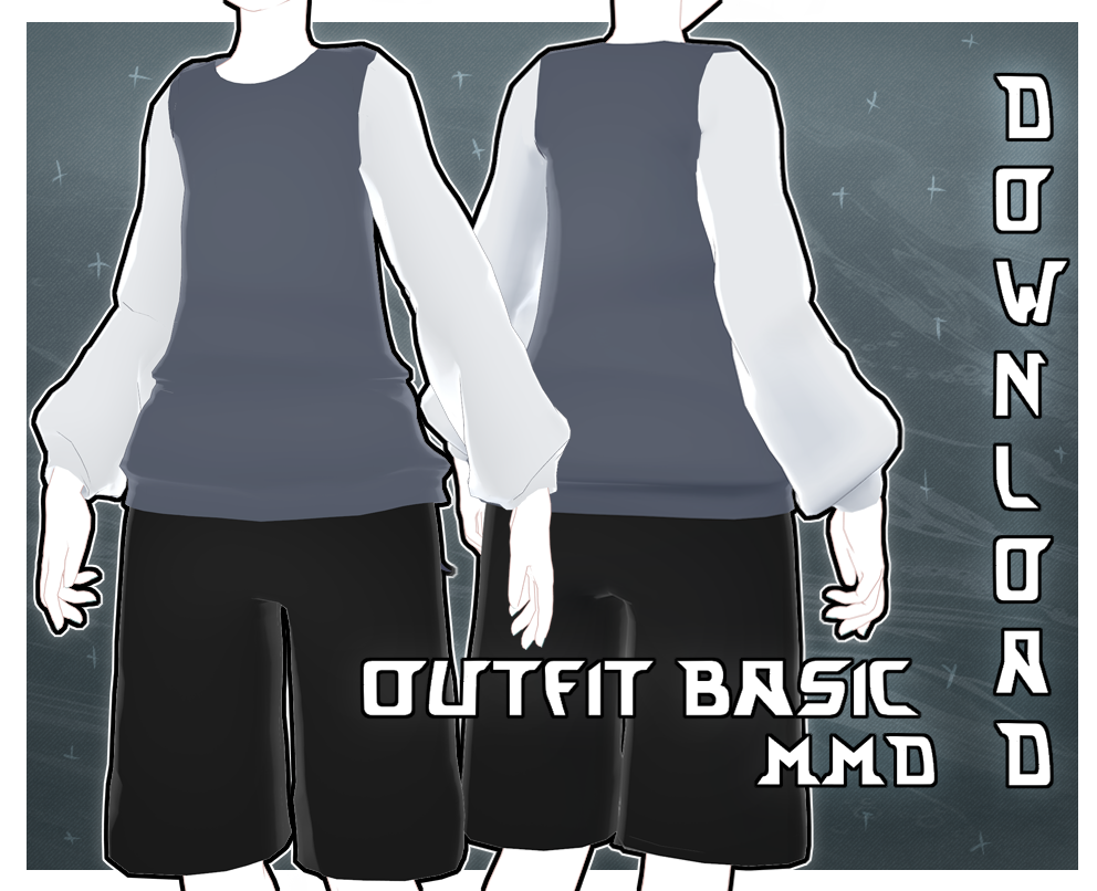 | mmd | Basic Outfit | p2u | by hotaffg on DeviantArt