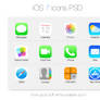 iOS 7 icons PSD