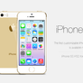 iPhone 5S Gold customizable PSD