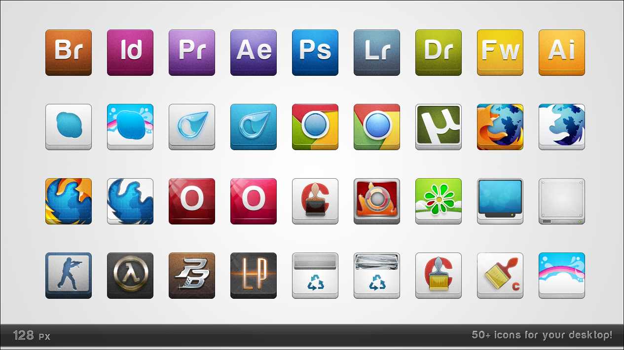 128 px icons by Ampeross on DeviantArt