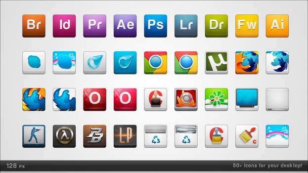 128 px icons