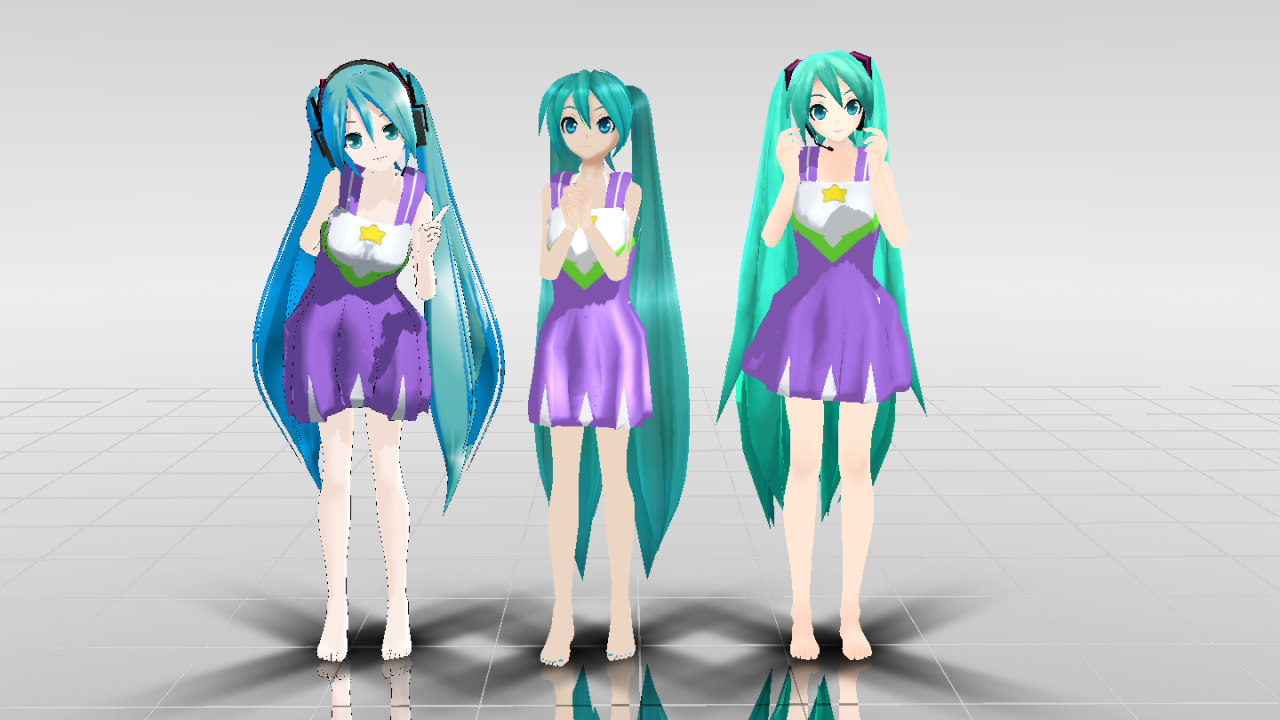MMD Lucky Star Miku Pack Download by MikuEvalon on DeviantArt
