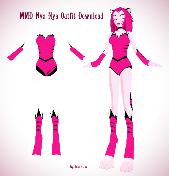 MMD Nya Nya Outfit Download by MikuEvalon on DeviantArt