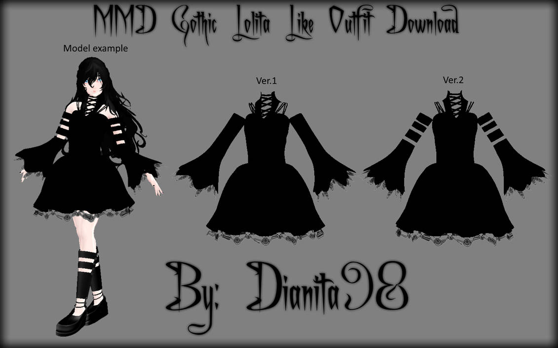 MMD Gothic Lolita Like Outfit Download by MikuEvalon on DeviantArt