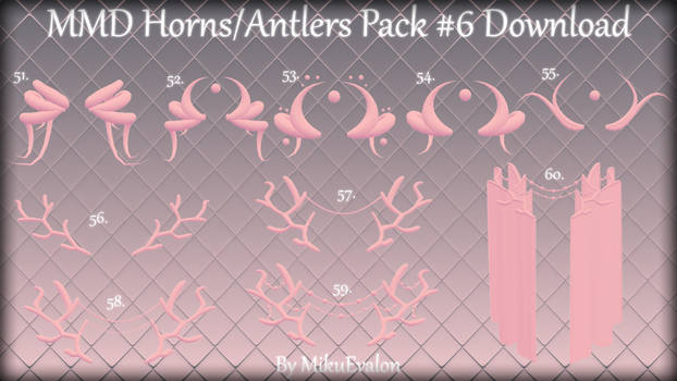 MMD Horns/Antlers Pack #6 Download