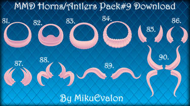 MMD Horns/Antlers Pack #9 Download