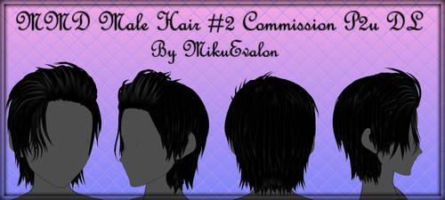 MMD Male Hair #2 Commission P2U Download