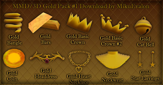 3D/MMD Gold Pack #1 Download