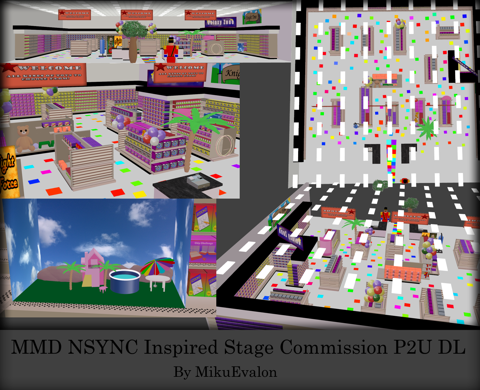 MMD NSYNC Inspired Stage commission P2U DL by MikuEvalon on DeviantArt