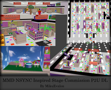  MMD NSYNC Inspired Stage commission P2U DL