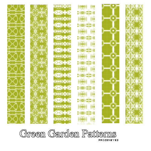Garden Pattern Chart Green Garden Patterns by AlenaJay on DeviantArt