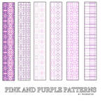 Pink And Purple PS Patterns by AlenaJay
